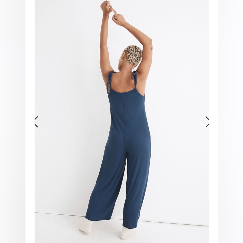 Madewell Tie-Strap Pajama Jumpsuit - Picture 3 of 7